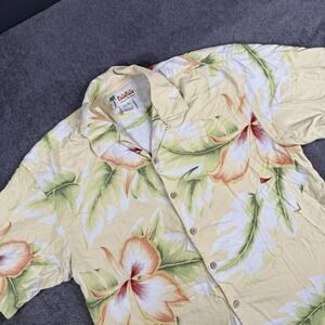 KulaKula Shirt Large Large Floral Button Up Short Sleeve Mens